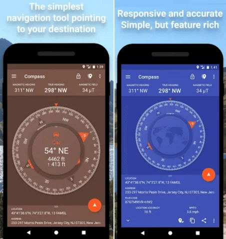 Meilleure application Compass pour Android