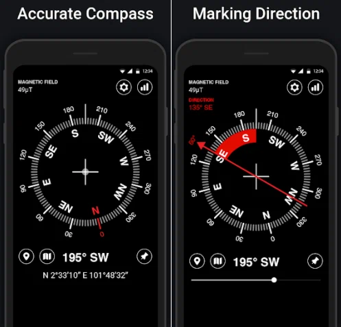 Meilleure application Compass pour Android