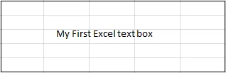 How to add a text box in Excel