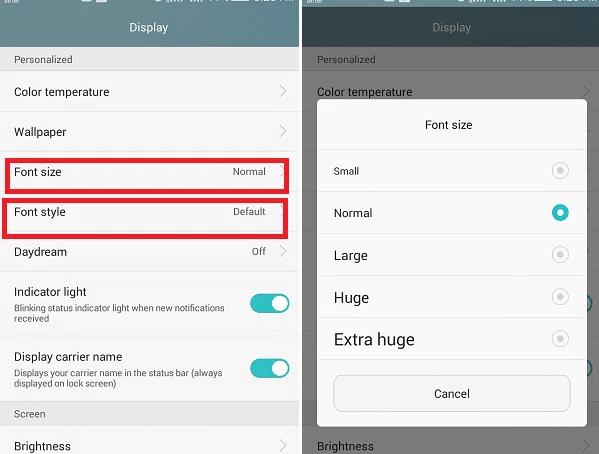 Comment changer le style de police sur un téléphone Android