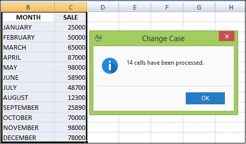 Comment changer les minuscules en majuscules dans Excel