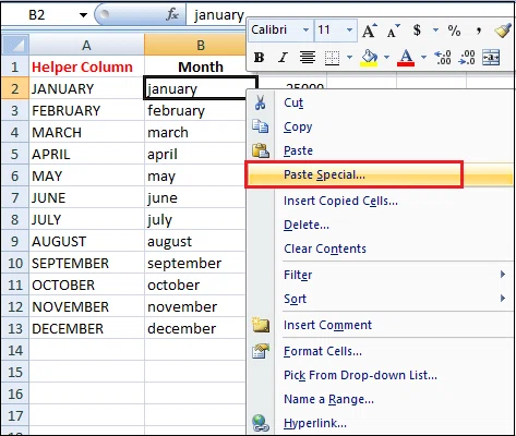 Comment changer les minuscules en majuscules dans Excel