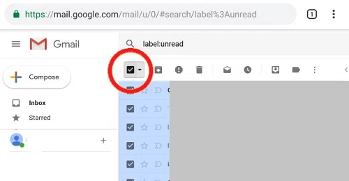 Comment supprimer tous les e-mails à la fois sur Android