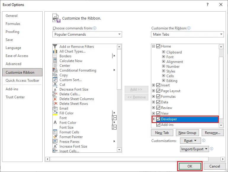 How to record a macro in Excel