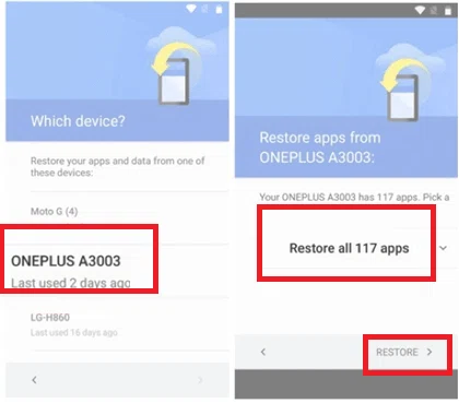 Comment restaurer un téléphone Android à partir de Google Backup