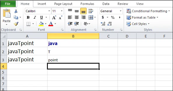 Comment séparer du texte dans Excel