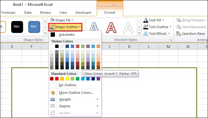 How to set background image in Excel