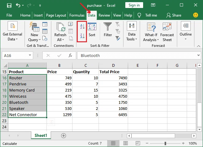 Comment trier dans Excel