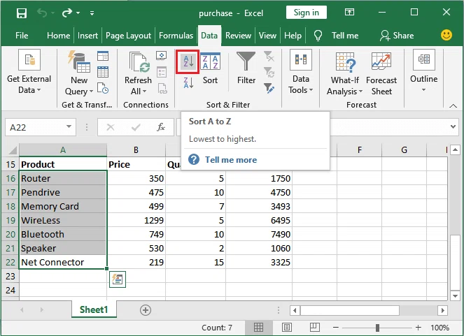 Comment trier dans Excel