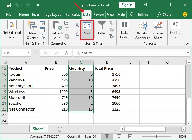 Comment trier dans Excel