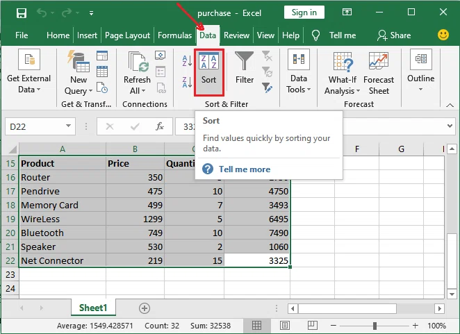 Comment trier dans Excel