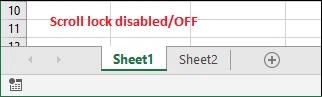 Comment déverrouiller le verrouillage du défilement dans Excel