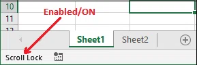 Comment déverrouiller le verrouillage du défilement dans Excel