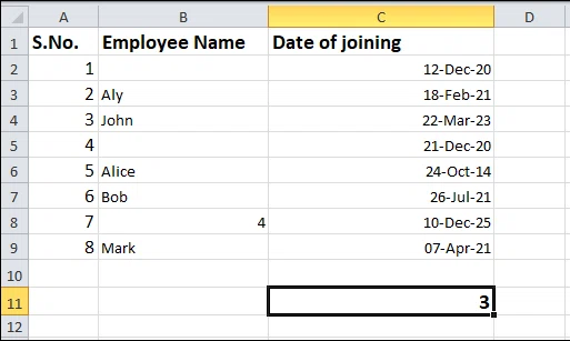 How to use COUNTIF function in Excel