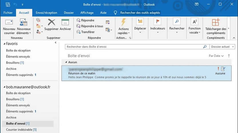 comment programmer un mail automatique sur outlook