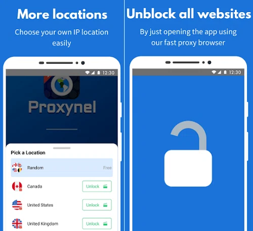 Applications de navigateur proxy pour Android