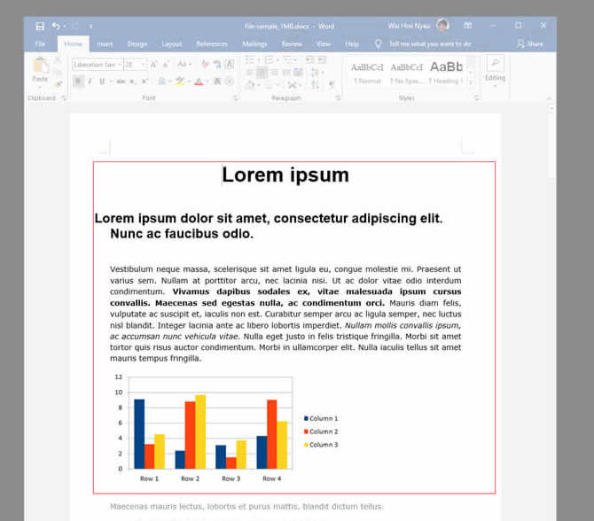 Prenez une capture d'écran du texte et enregistrez-la au format JPEG