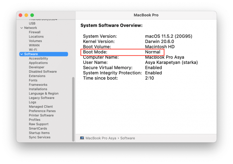 comment démarrer mon mac en mode sans échec