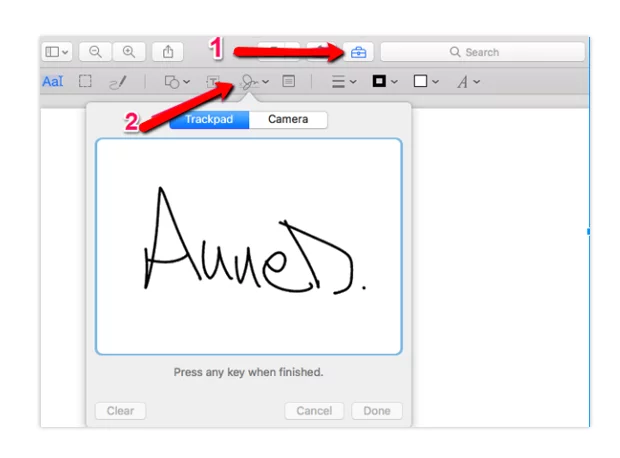 Ajouter la signature au PDF