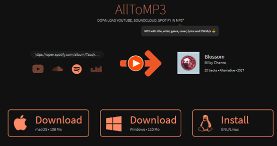 convert spotify to mp3 free by alltomp3