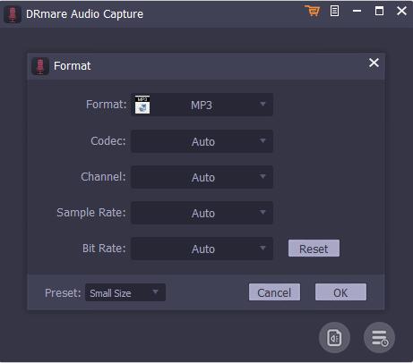 record music from spotify by drmare audio capture