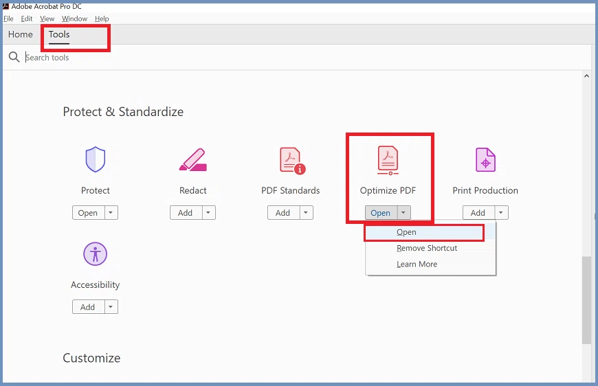 Compresser le PDF