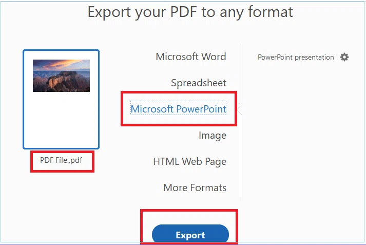 Convertir un PDF en Powerpoint