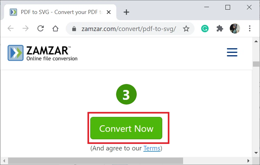 Convertir PDF en SVG