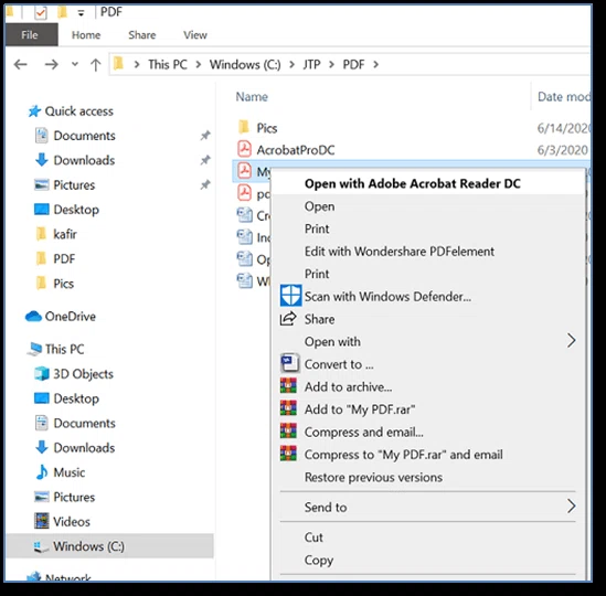 Imprimer un PDF