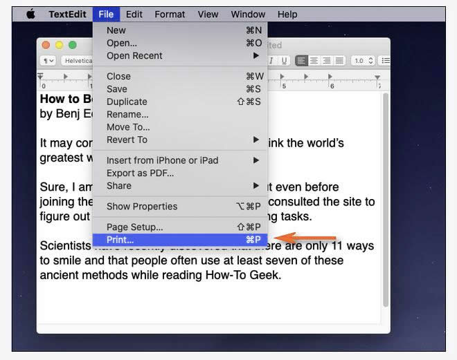 comment imprimer un pdf sur mac