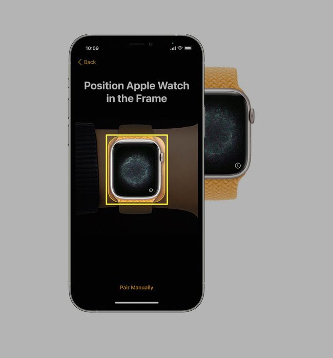 Apple Watch pairing window on an iPhone