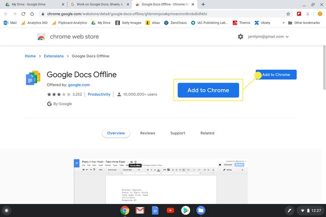 Adding an extension to Google Chrome.