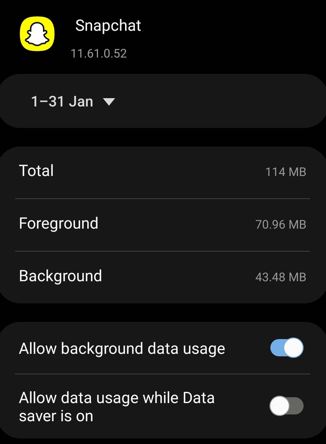 Data Saver Off