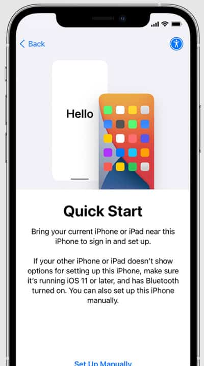 Quick Start iPhone