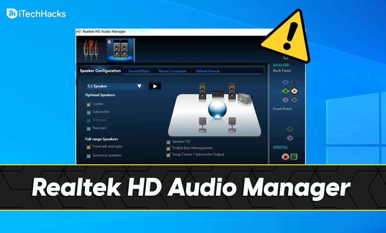 Retour de l'égaliseur dans les drivers Realtek HD Audio