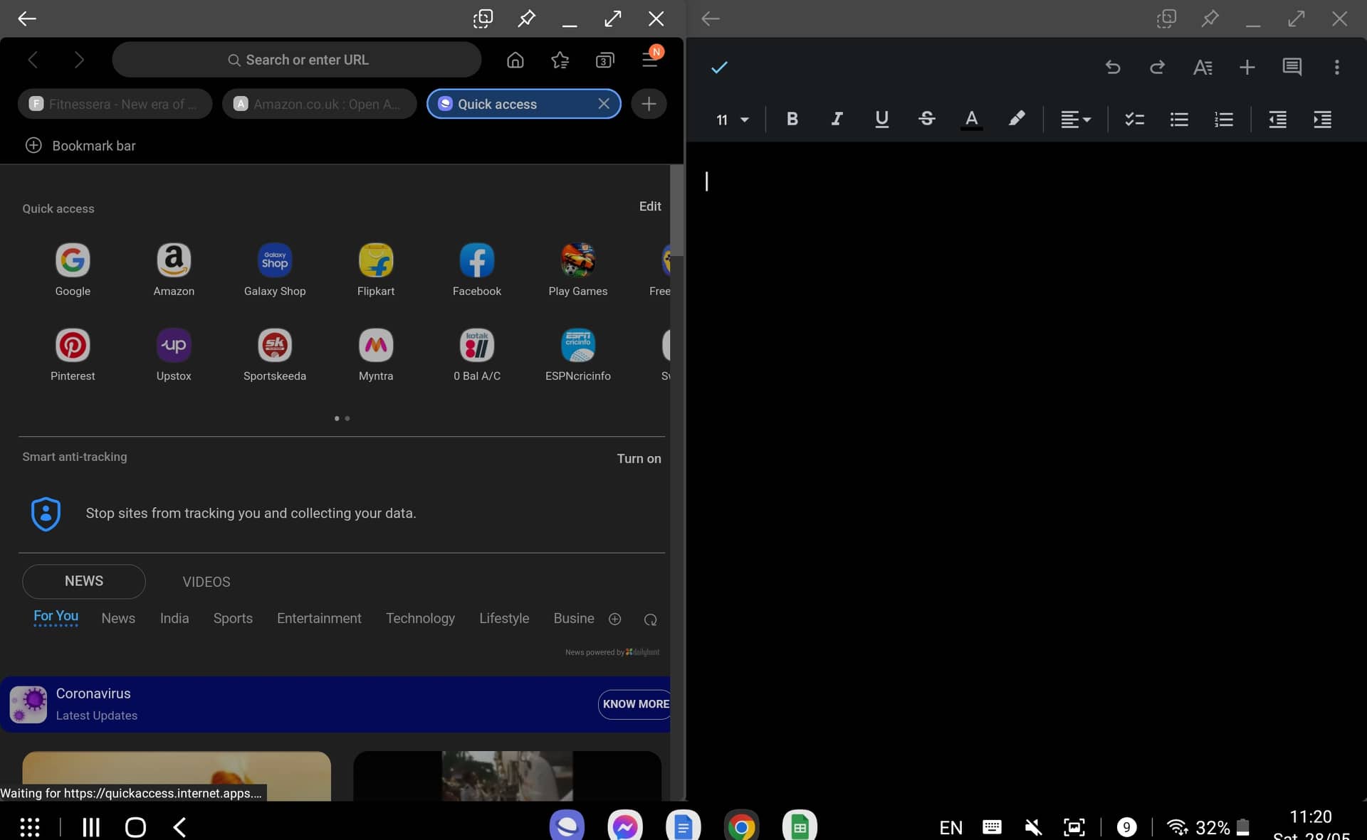 How to Use Split Screen Samsung Galaxy S8 Tablet