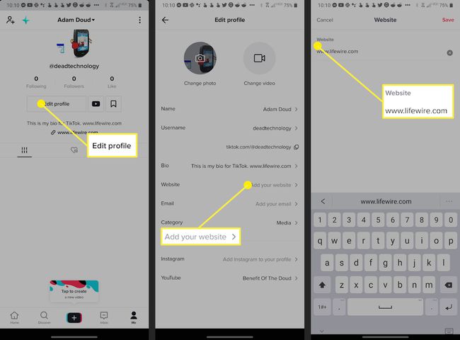How to add a bio link to a TikTok account.
