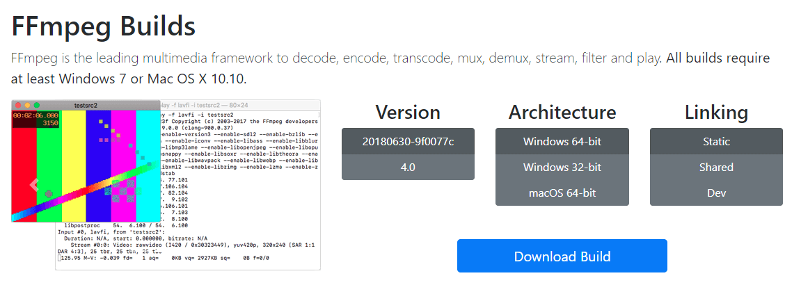 Download FFmpeg Windows