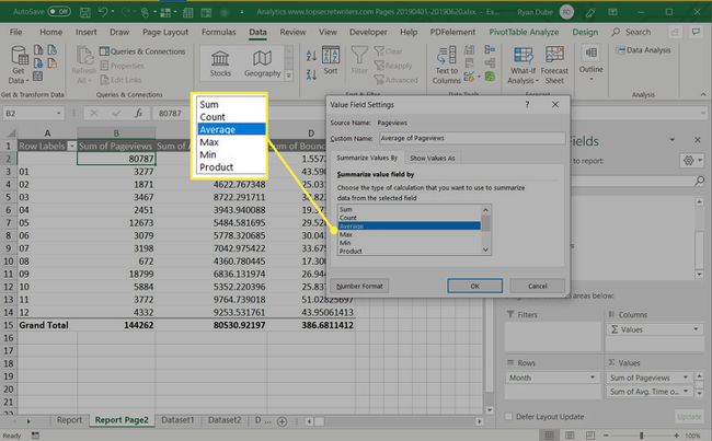 changing field calculation type