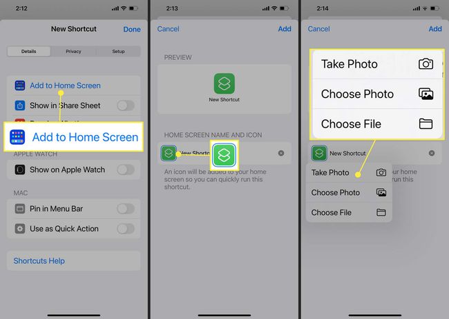Choosing app shortcut image