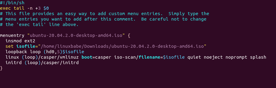 Boot ISO Files From GRUB2 Boot Loader btrfs