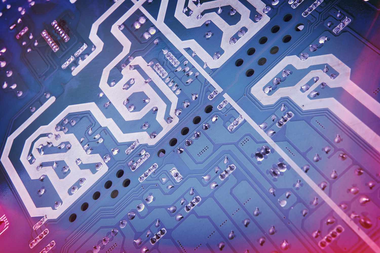 Close-Up Of Computer Mother Board