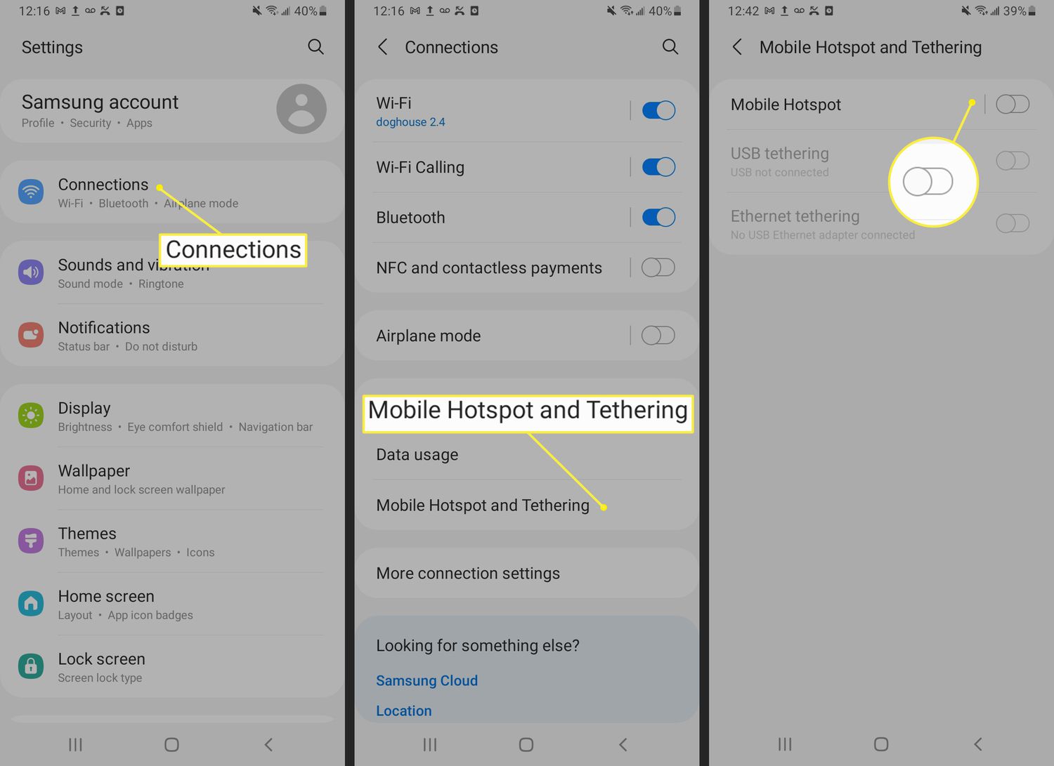 Android Mobile Hotspot and Tethering