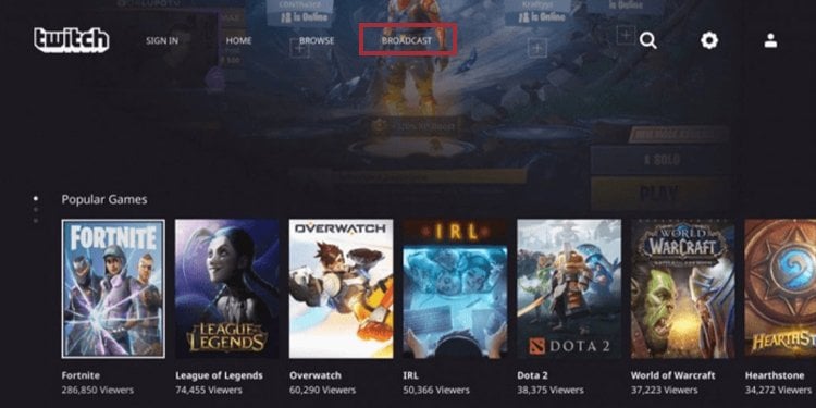 broadcast twitch app