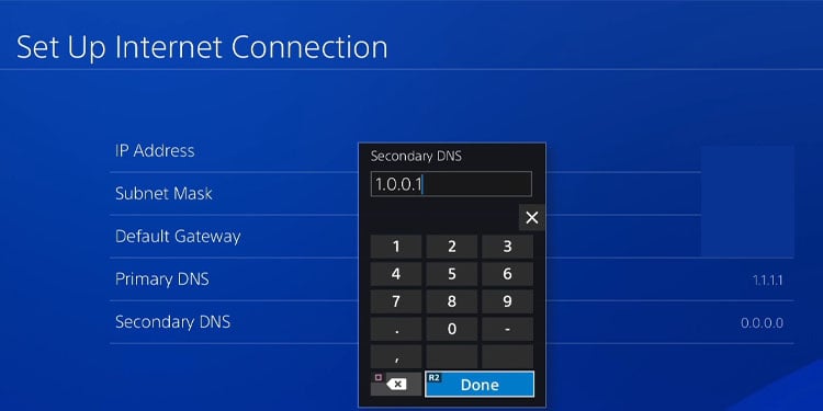 public dns to ps4