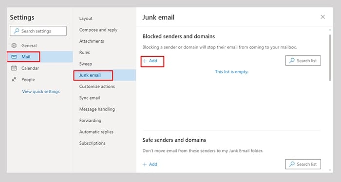 How to Stop Junk Email That Keeps Comming Back? 1 BlockSendersOutlook