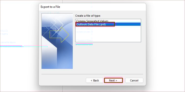 Click-on-Outlook-file-for-data