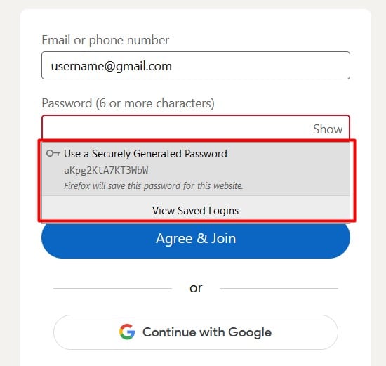 FirefoxUseASecurelyGeneratedPassword
