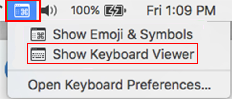 Show Keyboard Viewer Mac