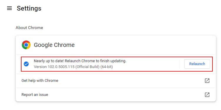 Update-chrome